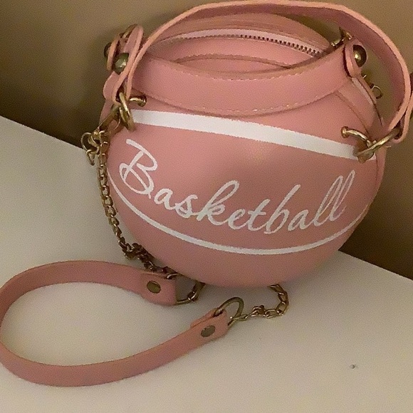 Pink Basketball-Shaped Girls Bag Preloved - Picture 1 of 5